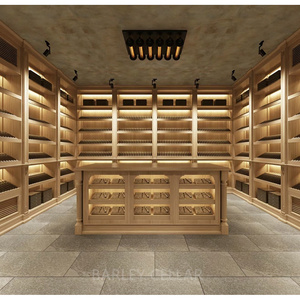 Barley Custom Walk-in Cigar Room Spain Cedar Oak Wood with Cooling System House Humidor Non-standard Humidor Cigar <b>Cabinet</b> - Product Image 2