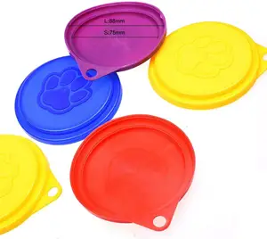 Pet Dog Cat Food Can Cover Pet self-Sealing Reusable pet Food lid