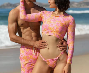 Personnalisé Exercice Formation Couple Halter Top Maillots De Bain Hommes Maillots De Bain Femmes Trois Pièces Bikini Maillots De Bain - Product Image 3