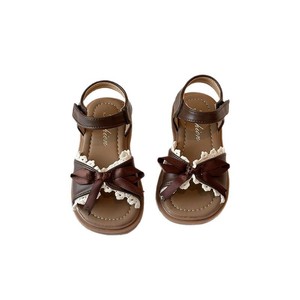 White Lace Princess <b>Sandals</b> Girl Dress Shoes Toddler Girl <b>Sandals</b> Open Toe Little Kid Summer Flats Bow Kids <b>Sandals</b> - Product Image 6