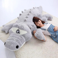 Songshan Jouets Personnalisé Énorme Coussin Peluches Géant Animal En Peluche crocodile Lit Oreiller Doux Dinosaure En Peluche Jouet Grande Taille Enfants Cadeaux