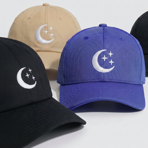 หมวกเบสบอลปักโลโก้ 6 แผง แบบ OEM สั่งทำได้ หมวกทรง Dad Hat ผ้าฝ้าย ไม่เสริมโครง - Product Image 1