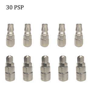 High Quality 1/4“ 3/8” 1/2" Inch NPT Air Coupler and Plug Kit Industrial air Hose Fittings Pneumatic <b>Quick</b> Couplings - Product Image 2