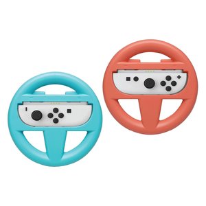 Volante simulador de conducción SWITCH 2 Dual Wheel para Joy Con 2 Azul y Rojo VOS20001 - Product Image 1