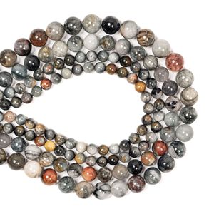 Nwely กำไลลูกปัดคริสตัลทรงกลมสีรุ้งของเหยี่ยวธรรมชาติแบบ DIY เครื่องประดับลูกปัดหลวมกำไลลูกปัดกึ่งสำเร็จรูป - Product Image 1