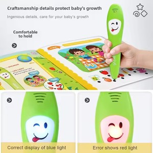 Luckykoo Jouet parlant Anglais Logique Jugement Son Lecture Y-pen Enfants Smart Digital Talking Pen Machine d'apprentissage pour les enfants - Product Image 4