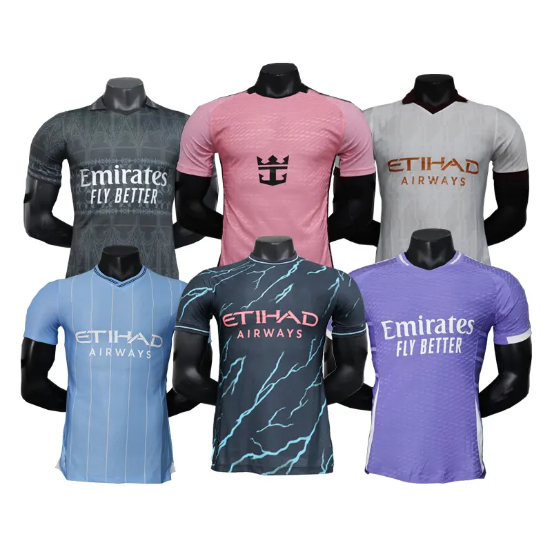 2024 ropa deportiva para hombre, camiseta de fútbol de club de fútbol, camiseta de fútbol de tela, camiseta de fútbol para hombre