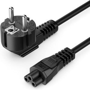 Cable de Alimentación para Portátil de 0.75mm2, 3 Pines, Enchufe Europeo C5 (Alemania, Francia), 1M (3FT), Extensión con Conector Hembra IEC - Product Image 1