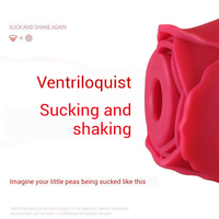 Fabrik-Großhandel Rosenförmiger Stark Stimulierender Lustvoller Saugender Masturbationsvibrator für Frauen Steckbar IPx6 Wasserdicht