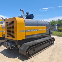 Pompe à béton sur chenilles mobile JIUHE DHBTL 60 80 pour projets de construction