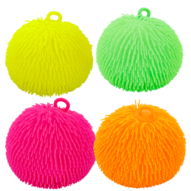 2025 Funny Hot Selling Toys Kids Autism Stress Relief 9 Inch Big Large Squeeze Puffer Ball Sensory Squishy Puffer Ball