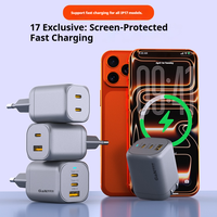Chargeur 65W 45W Prise EU US Compatible avec Samsung Apple 17 Appareils de Charge 2C1A Multi-ports 1C1A Charge Rapide Tension Complète