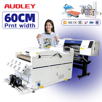 Imprimante DTF haute vitesse Audley Factory 60 cm grand format, 2 têtes d'impression I3200, avec machine à secouer la poudre A1
