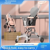 Poussette bébé 3-en-1 en acier la plus vendue, pliable à 360 degrés, avec 4 roues, pour les 6 mois aux 3 ans, système de voyage