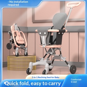 Cochecito de bebé 3 en 1 de acero, el más vendido, con giro de 360 grados, fácil de plegar, con 4 ruedas, <span class=keywords><strong>para</strong></span> viajes de 6 <span class=keywords><strong>meses</strong></span> a 3 años. - Product Image 4