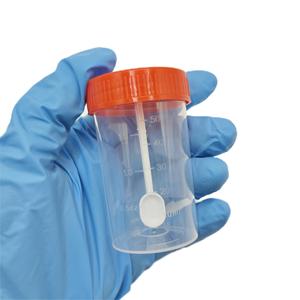 Conteneur de tabouret jetable tasse avec cuillère 60ml paquet unique stérilisé - Product Image 1