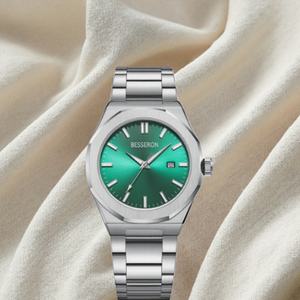 Reloj de Lujo para Hombre, Vintage, 42 mm, Acero Inoxidable, Resistente al Agua, Movimiento de Cuarzo Miyota, Cristal, 5 ATM, Caja de Acero Inoxidable, 22 mm - Product Image 2