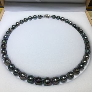 Negro perla tradicional <span class=keywords><strong>16</strong></span> pulgadas collares - Product Image 6