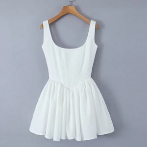 Nuevo Vestido Mini Casual de Verano con Estampado de Leopardo y Cuello en V para Mujer, Cintura Natural, Transpirable, Ecológico, Sexy y Elegante para Fiesta - Product Image 1