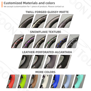 Volant en cuir noir sur mesure SOON TODA pour BMW F10 F20 F30 F31 F32 F35 F36 F80 F82 F85 F90 - Pièces de modification - Product Image 4