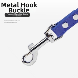 Wholesale Soft PU Leather Dog &amp; <strong>Cat</strong> <strong>Leash</strong> with Rivet Decoration Durable for Small/Medium/Large Dogs - Product Image 3