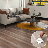 Revêtement de sol vinyle auto-adhésif recyclé, ignifuge, insonorisant, à relief profond, avec revêtement UV, vente en gros