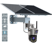 TecDeft Reconnaissance faciale réseau solaire Cctv 8MP 4K Caméra solaire de surveillance sans fil pour chantier de construction