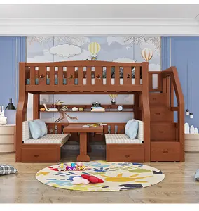 litera cama grande Suppliers-Suministro directo de fábrica niños camas de madera de los niños de madera cama Casa Grande