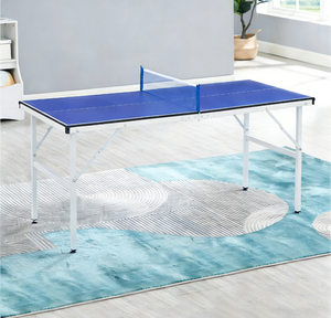 <span class=keywords><strong>Table</strong></span> <span class=keywords><strong>de</strong></span> <span class=keywords><strong>ping</strong></span>-<span class=keywords><strong>pong</strong></span> miniature portable avec protections d'angle <span class=keywords><strong>de</strong></span> sécurité, design pliable pour le jeu familial en intérieur - Product Image 1