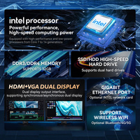 Panel PC Industri Intel Core I3/i5/i7 Generasi ke-6-9 Layar Sentuh Kapasitif Windows 10/Linux Garansi 1 Tahun Tersedia di Stok