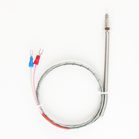 Sonde de température RTD MS PT100 PT1000 avec câble de 1M-5M, type M8, sonde métallique de 100-150mm, contrôleur de température avec garantie d'un an, ODM OEM