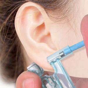 <span class=keywords><strong>Kit</strong></span> de Perforación de Orejas Desechable, Pistola Perforadora de Grado Médico Estéril con Pendientes de Botón para Uso Profesional y Doméstico - Product Image 3