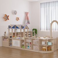 Ensemble table, chaise et armoire pour enfants, moderne, écologique, durable, sûr et facile à assembler, pour maternelle, garderie, école maternelle