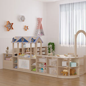 Juego de Mesa, Silla y Armario de Plástico Resistente y Ecológico para Niños, Muebles para Guardería, Jardín de Infancia y Preescolar - Product Image 2