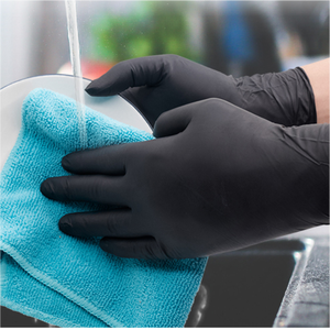 Pakai De nitril 100 buah Caja Negro Guantes De Examen Desechables Libres De Latex Sin Polvo Limpieza Guantes Sanitarios untuk - Product Image 5