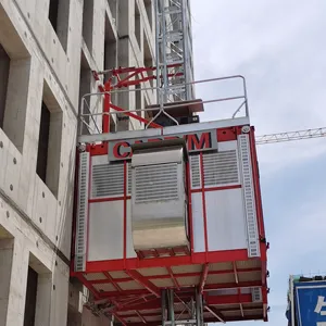 Elevador para trabajadores de la construcción elevador de pasajeros en un equipo de elevación de obra de construcción