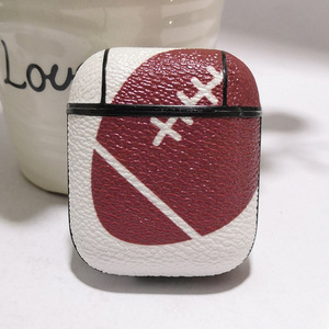 Étui en cuir PU de conception de basket-ball de football de haute qualité antichoc pour <span class=keywords><strong>Airpods</strong></span> Pro 2 3 - Product Image 4