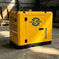 Générateur diesel direct usine 5/6/7KW, faible bruit, équipé d'un ATS et d'un AVR, unité silencieuse durable pour l'alimentation de secours domestique et extérieure