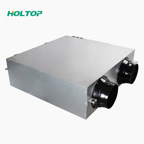 Decentralized Ventilation System with Crossflow Recuperator - Smart WiFi Control & Low Noise Design