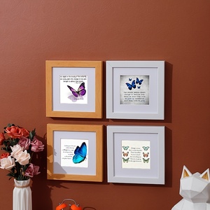 2PCS cadre photo en plastique motif papillon inspirant pour décorer son cadre d'affichage cadeau encourageant (avec noyau) - Product Image 2