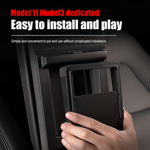 Accesorios de Interior de coche para Modelo 3 modelo <span class=keywords><strong>Y</strong></span> organizador de consola central reposabrazos caja de almacenamiento oculta - Product Image 5