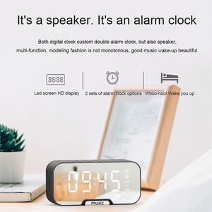 2025 All New Q5 Clock Wireless Speaker High Definition Mirror Portable Waterproof Smart Mini Speaker - Product Image 3