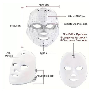 NQK OEM ODM 7 Color <strong>LED</strong> Facial <strong>Mask</strong> Beauty Device ABS Rechargeable <strong>Light</strong> Therapy Face <strong>Mask</strong> Wholesale Manufacturer - Product Image 3