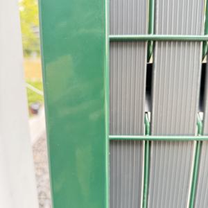 Panneaux de clôture de jardin 3D en <span class=keywords><strong>PVC</strong></span> rigide, lames d'<span class=keywords><strong>occultation</strong></span> <span class=keywords><strong>PVC</strong></span> pour kit de latte, pour cadre métallique de 2,5 m - Product Image 4