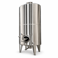 Réservoir isotherme en acier inoxydable 316L de 800 kg avec entraînement par moteur à engrenages pour la conservation de bière en vrac en salle, usage quotidien