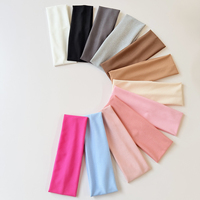 Bandeau personnalisé avec logo, élastique tricoté, large, pour le sport, le yoga et la gym, accessoires capillaires confortables pour femmes