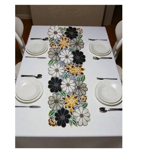 Good Quality Floral <b>Table</b> <b>Runner</b> with Embroidery for Dining <b>Table</b> Decoration and Interior Styling Available At Reasonable Price - Product Image 1