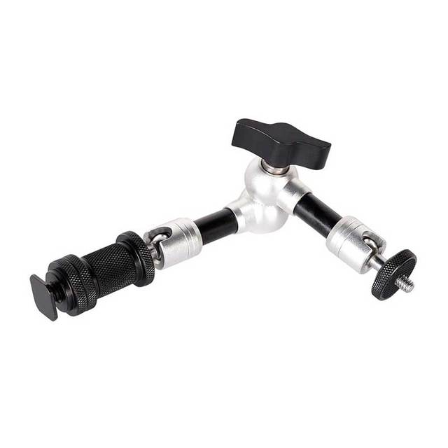 SORRISO 7Inch Magic Arm Adjustable Aluminum Friction Articulating Bracket for Rig LCD Monitor LED Light DSLR Camera Photo Studio