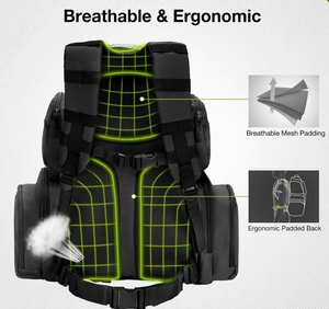 Sac à dos tactique de grande capacité, élégant et personnalisé, de haute qualité, avec poche pour magazines, GAF - Product Image 5