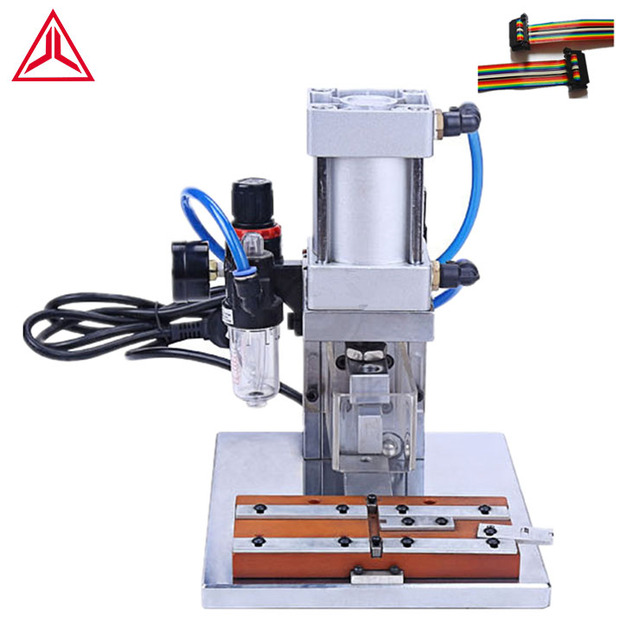 Semi-automatic Pneumatic Type IDC/IDE Flat Ribbon Wire  Crimping Machine FPC / FFC Flat Cable Crimping Machine